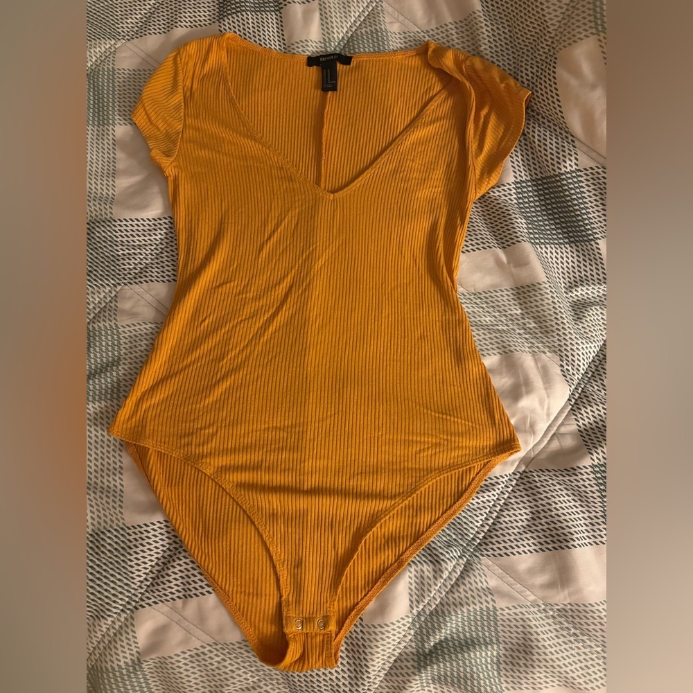 Yellow bodysuit